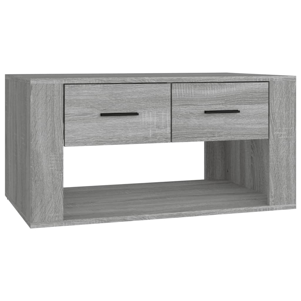 Vidaxl salontafel 80x50x40 cm bewerkt hout grijs sonoma eiken