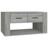 Vidaxl salontafel 80x50x40 cm bewerkt hout grijs sonoma eiken