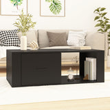 Vidaxl salontafel 100x50,5x35 cm bewerkt hout zwart
