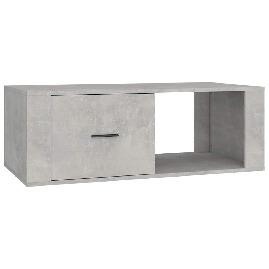 Vidaxl salontafel 100x50,5x35 cm bewerkt hout betongrijs