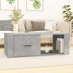 Vidaxl salontafel 100x50,5x35 cm bewerkt hout betongrijs