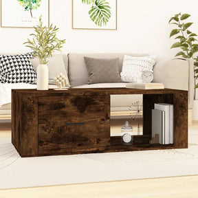 Vidaxl salontafel 100x50,5x35 cm bewerkt hout gerookt eikenkleurig