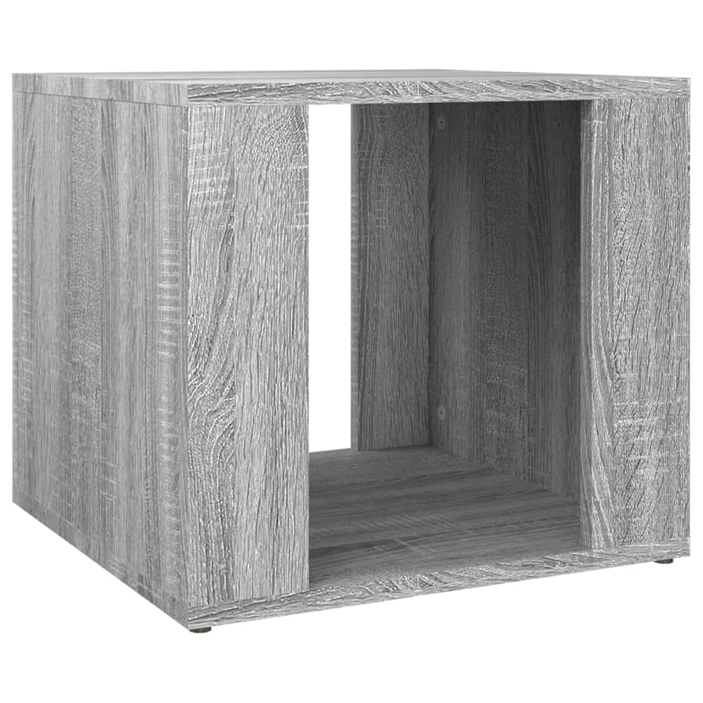Vidaxl nachtkastje 41x40x36 cm bewerkt hout grijs sonoma eikenkleur
