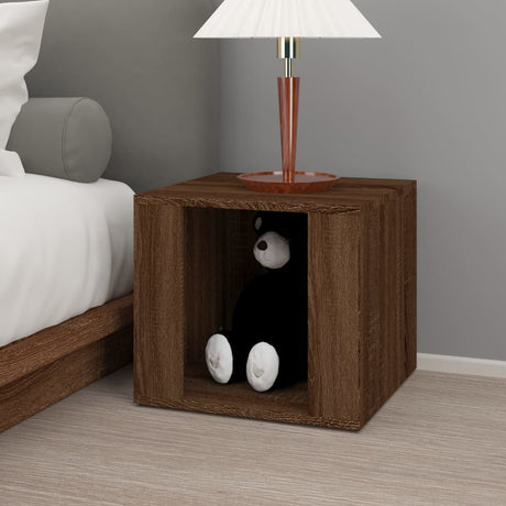 Vidaxl nachtkastje 41x40x36 cm bewerkt hout bruin eikenkleur