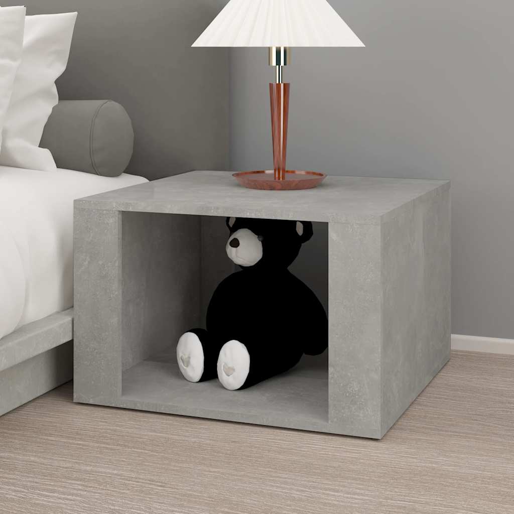 Vidaxl nachtkastje 57x55x36 cm bewerkt hout betongrijs