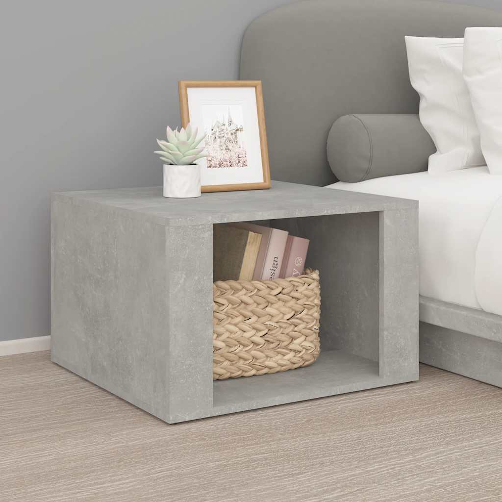 Vidaxl nachtkastje 57x55x36 cm bewerkt hout betongrijs