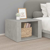 Vidaxl nachtkastje 57x55x36 cm bewerkt hout betongrijs