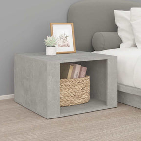 Vidaxl nachtkastje 57x55x36 cm bewerkt hout betongrijs