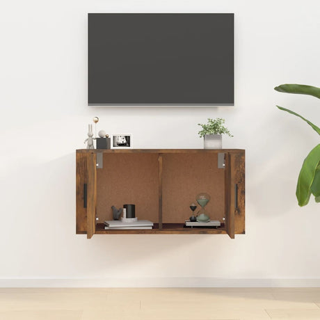 Vidaxl tv-wandmeubel 80x34,5x40 cm gerookt eikenkleurig
