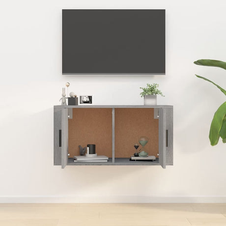 Vidaxl tv-wandmeubel 80x34,5x40 cm grijs sonoma eikenkleurig