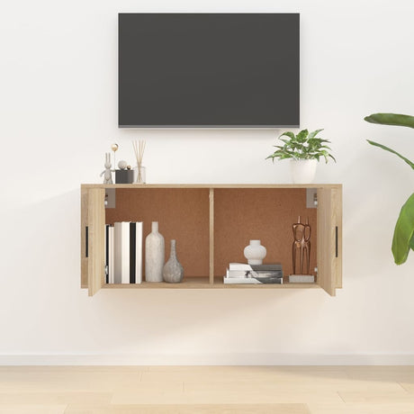 Vidaxl tv-wandmeubel 100x34,5x40 cm sonoma eikenkleurig