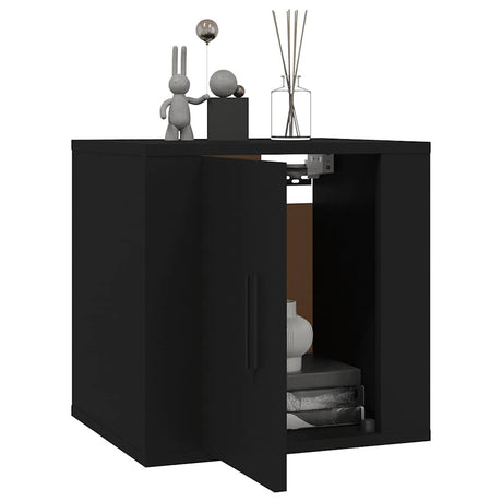 Vidaxl tv-wandmeubel 40x34,5x40 cm zwart