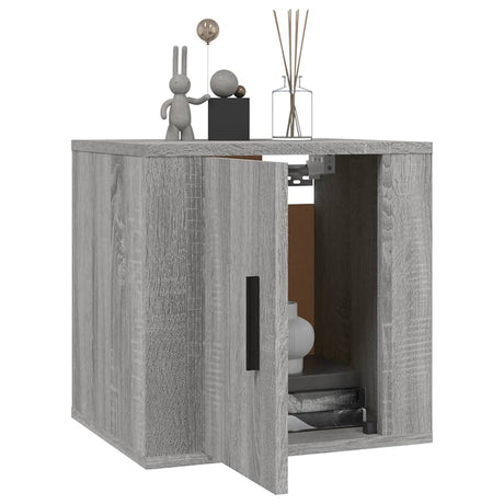 Vidaxl tv-wandmeubel 40x34,5x40 cm grijs sonoma eikenkleurig