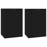 Vidaxl tv-wandmeubels 2 st 40x34,5x60 cm zwart