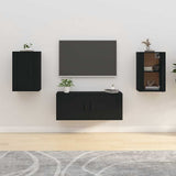 Vidaxl tv-wandmeubels 2 st 40x34,5x60 cm zwart