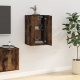Vidaxl tv-wandmeubel 40x34,5x60 cm gerookt eikenkleurig