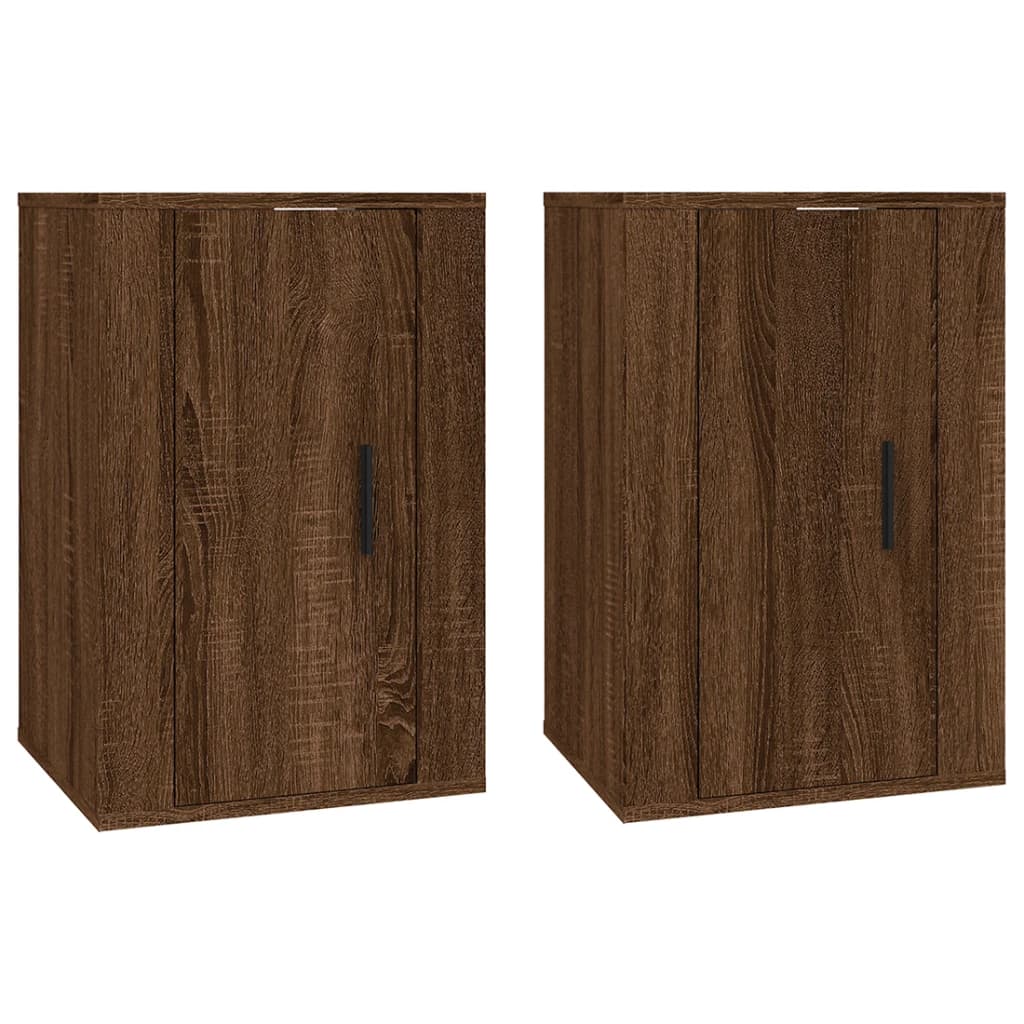 Vidaxl tv-wandmeubels 2 st 40x34,5x60 cm bruin eikenkleur