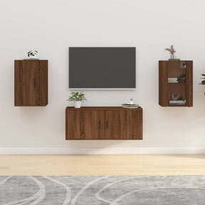 Vidaxl tv-wandmeubels 2 st 40x34,5x60 cm bruin eikenkleur