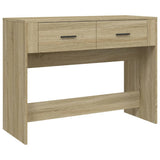Vidaxl wandtafel 100x39x75 cm bewerkt hout sonoma eikenkleurig