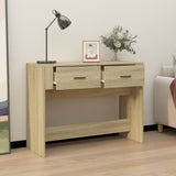 Vidaxl wandtafel 100x39x75 cm bewerkt hout sonoma eikenkleurig