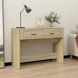 Vidaxl wandtafel 100x39x75 cm bewerkt hout sonoma eikenkleurig