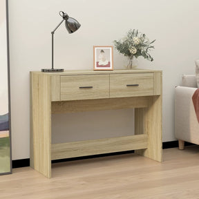 Vidaxl wandtafel 100x39x75 cm bewerkt hout sonoma eikenkleurig