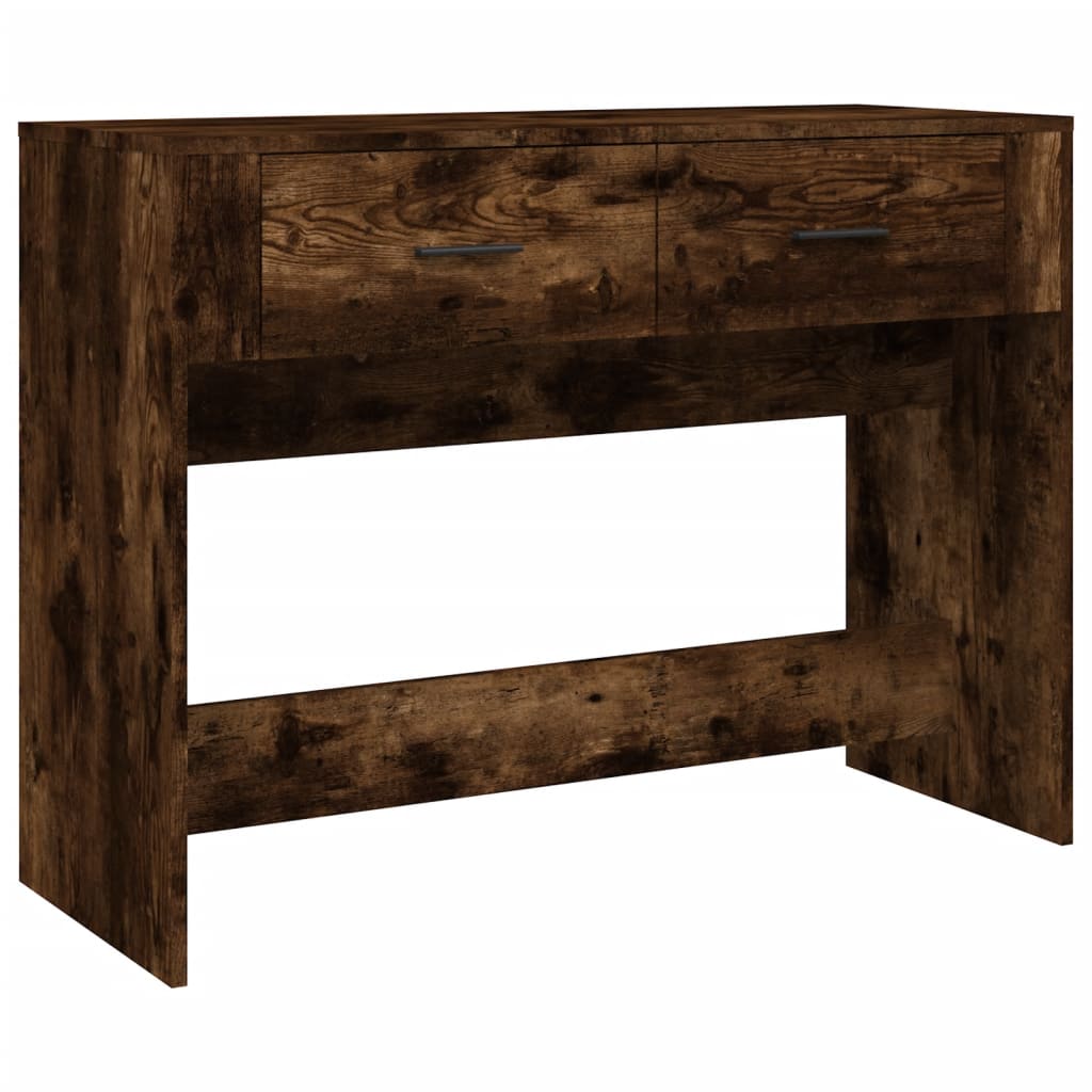 Vidaxl wandtafel 100x39x75 cm bewerkt hout gerookt eikenkleurig