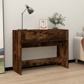 Vidaxl wandtafel 100x39x75 cm bewerkt hout gerookt eikenkleurig