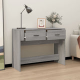 Vidaxl wandtafel 100x39x75 cm bewerkt hout grijs sonoma eikenkleurig