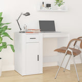 Vidaxl bureau 100x49x75 cm bewerkt hout wit