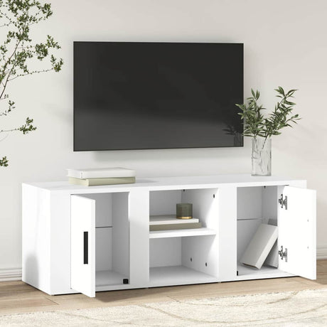 Vidaxl tv-meubel 100x31,5x35 cm bewerkt hout wit
