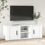 Vidaxl tv-meubel 100x31,5x35 cm bewerkt hout wit