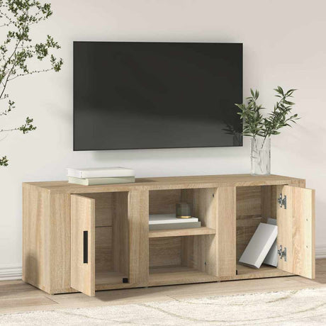 Vidaxl tv-meubel 100x31,5x35 cm bewerkt hout sonoma eikenkleurig