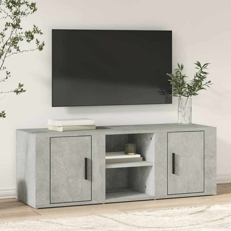 Vidaxl tv-meubel 100x31,5x35 cm bewerkt hout betongrijs
