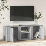 Vidaxl tv-meubel 100x31,5x35 cm bewerkt hout grijs sonoma eikenkleurig