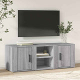 Vidaxl tv-meubel 100x31,5x35 cm bewerkt hout grijs sonoma eikenkleurig