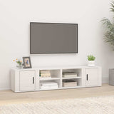 Vidaxl tv-meubels 2 st 80x31,5x36 cm bewerkt hout hoogglans wit