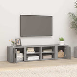 Vidaxl tv-meubels 2 st 80x31,5x36 cm bewerkt hout grijs sonoma eiken