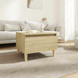 Vidaxl bijzettafel 50x46x35 cm bewerkt hout sonoma eikenkleurig