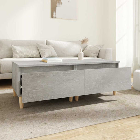 Vidaxl bijzettafels 2 st 50x46x35 cm bewerkt hout betongrijs