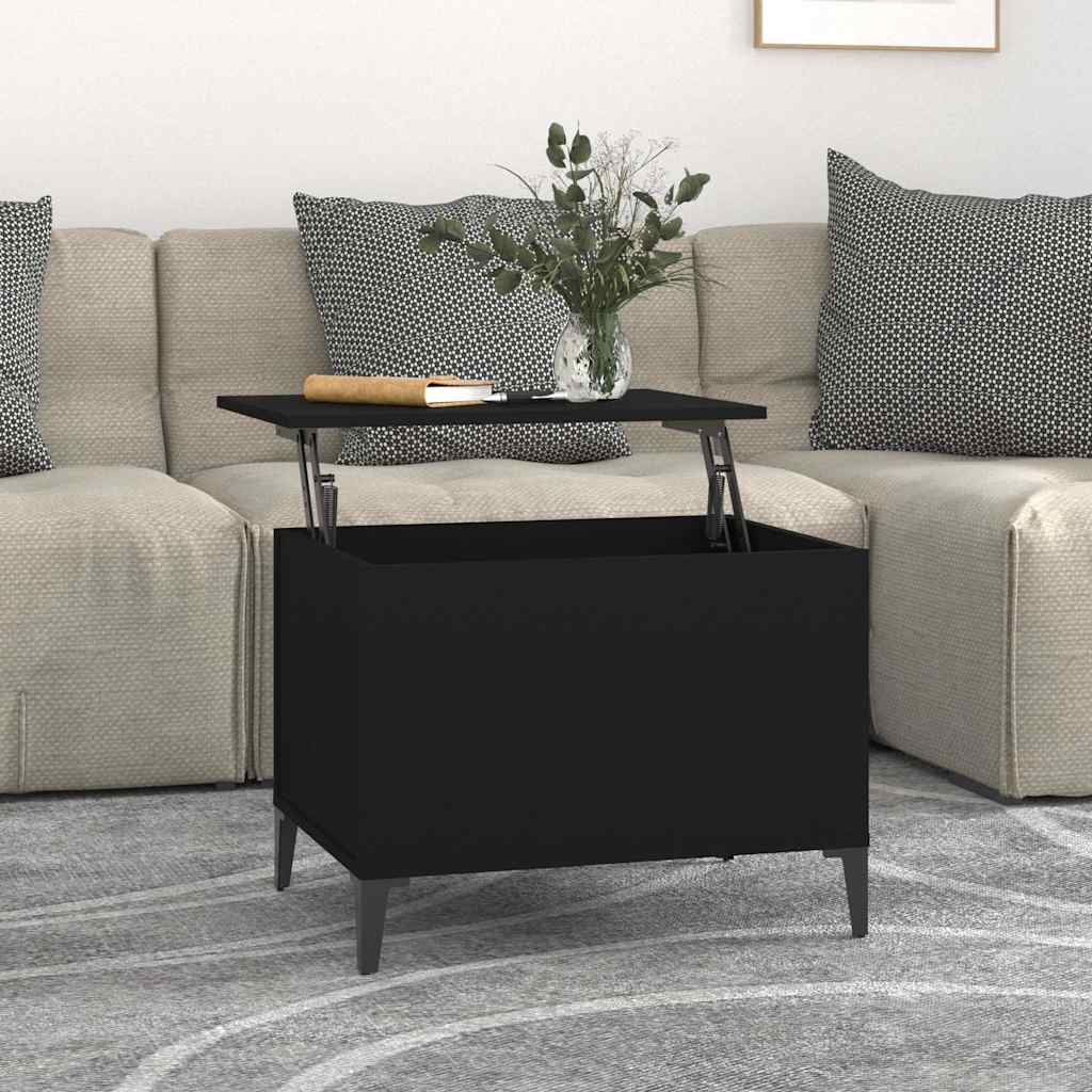 Vidaxl salontafel 60x44,5x45 cm bewerkt hout zwart