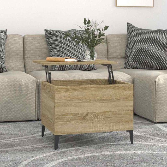 Vidaxl salontafel 60x44,5x45 cm bewerkt hout sonoma eikenkleurig