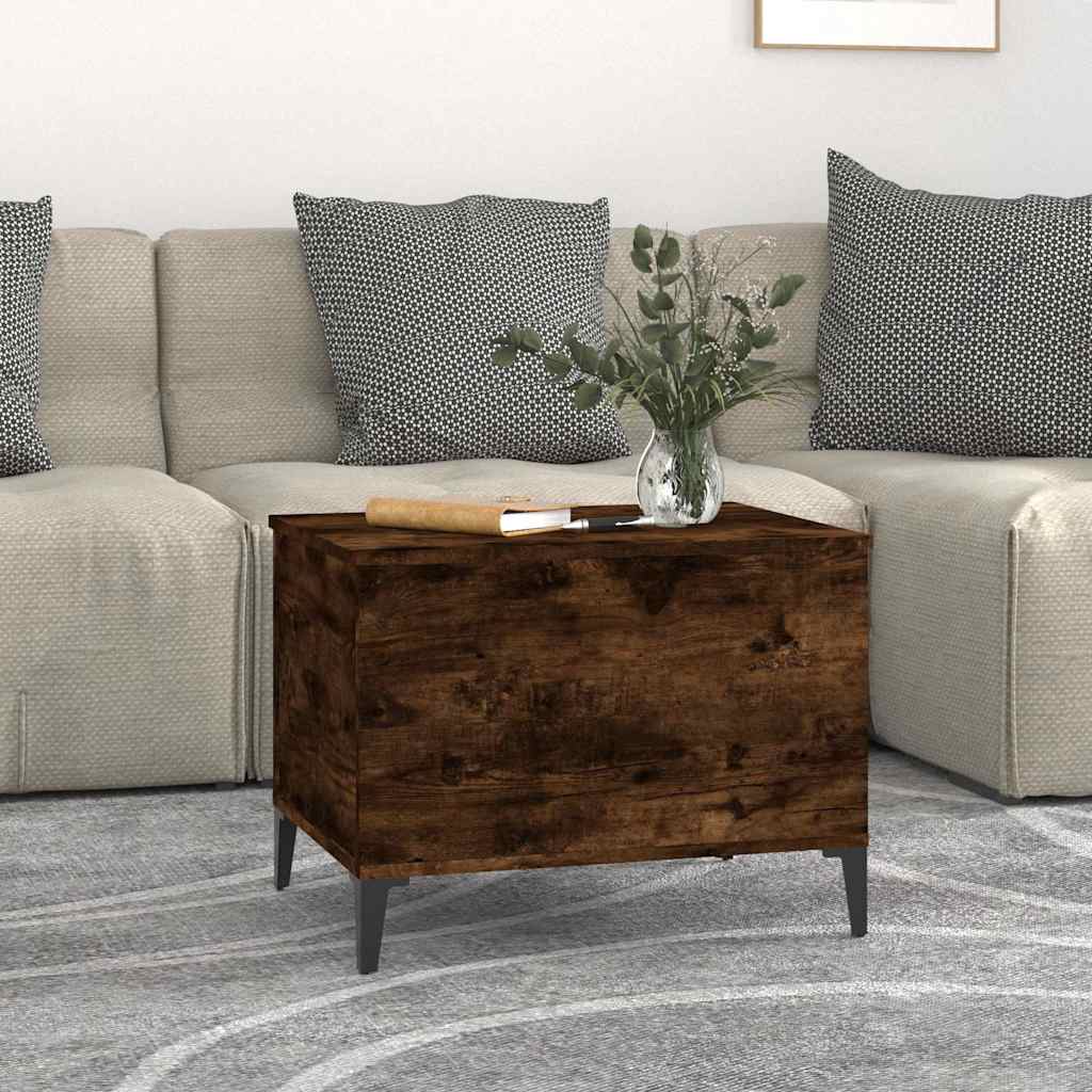Vidaxl salontafel 60x44,5x45 cm bewerkt hout gerookt eikenkleurig