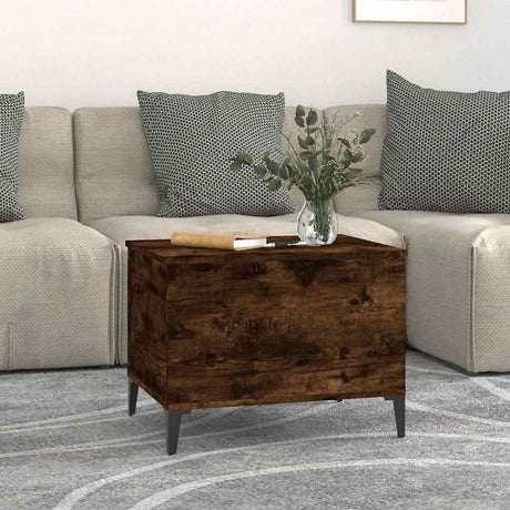 Vidaxl salontafel 60x44,5x45 cm bewerkt hout gerookt eikenkleurig
