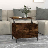 Vidaxl salontafel 60x44,5x45 cm bewerkt hout gerookt eikenkleurig