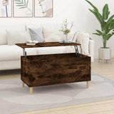 Vidaxl salontafel 90x44,5x45 cm bewerkt hout gerookt eikenkleurig