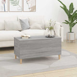 Vidaxl salontafel 90x44,5x45 cm bewerkt hout grijs sonoma eikenkleurig
