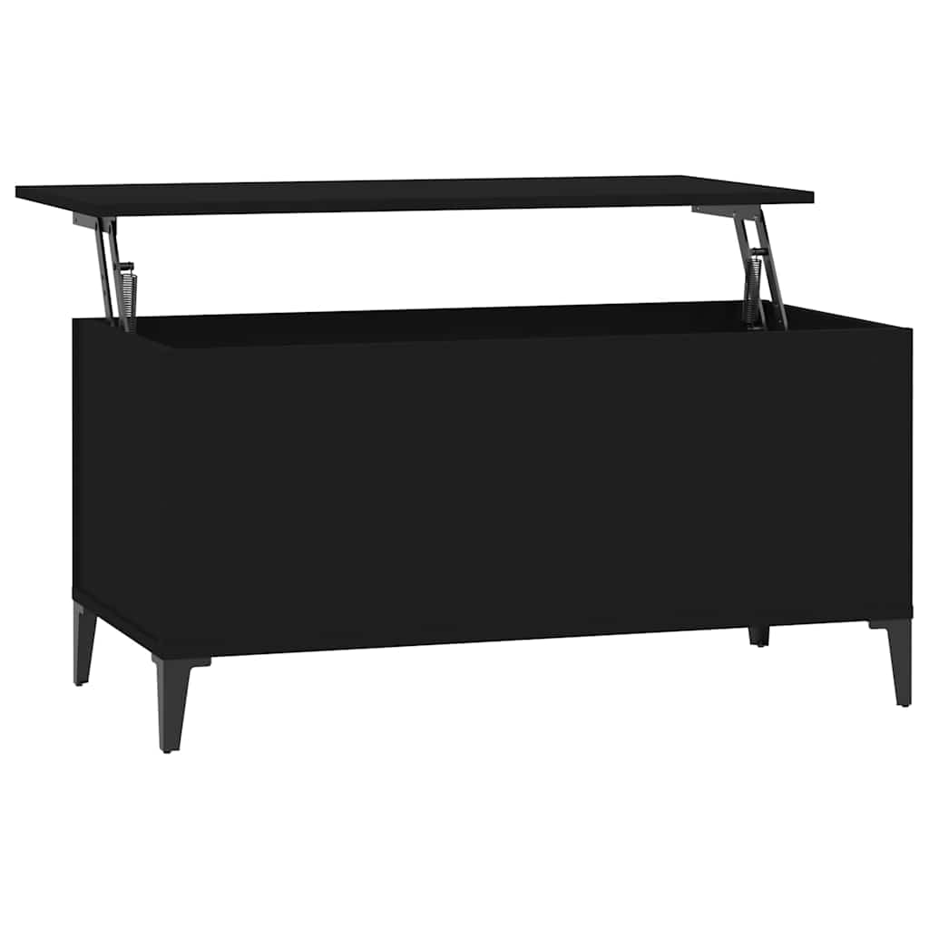 Vidaxl salontafel 90x44,5x45 cm bewerkt hout zwart