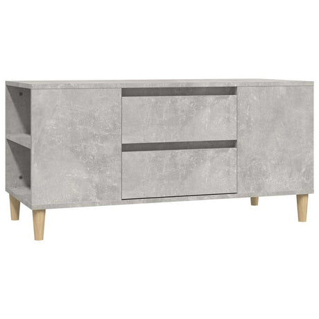Vidaxl tv-meubel 102x44,5x50 cm bewerkt hout betongrijs