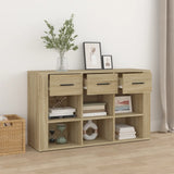 Vidaxl dressoir 100x30x59,5 cm bewerkt hout sonoma eikenkleurig